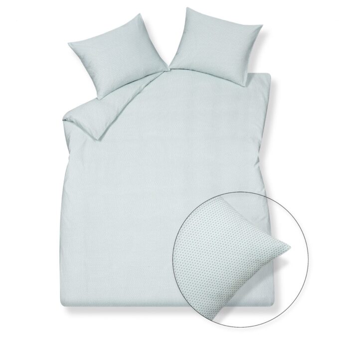 Vandyck satijnen dekbedovertek vintage greeen