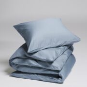 Yumeko katoensatijnen dekbedovertrek vaag blauw 2