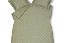Hexagon Light olive dekbedovertrek